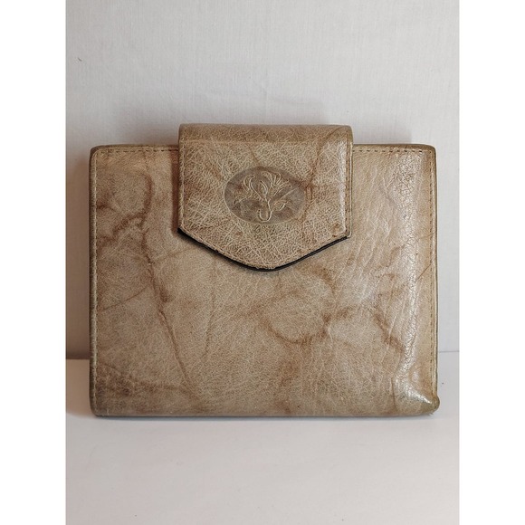 Vintage Lady Buxton Cowhide Bifold Snap Kisslock - Picture 1 of 7